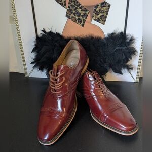Stacy Adams NWOB Cognac Memory Foam Leather Shoes